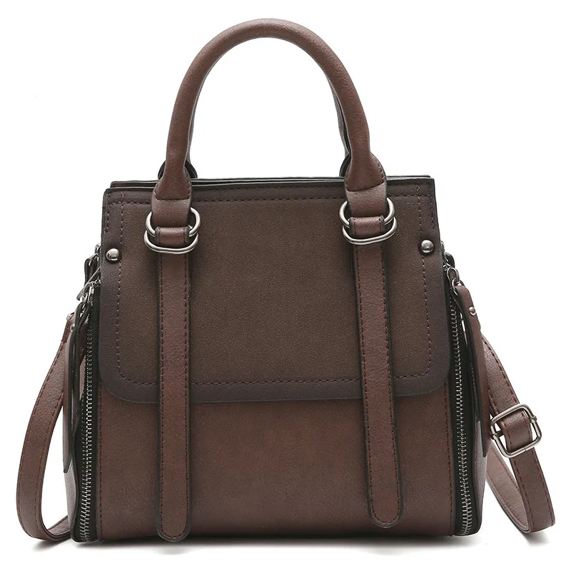 Сумка через плечо Bolsa Feminina роскошные сумки женские кожаные сумки дизайнерские сумки Bolsos Mujer Bolsas Luis Vuiton Tassen Bolso - Цвет: Coffee color