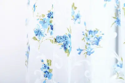 Новый Тюльпан Цветочный Тюль дверь окна Шторы чистой Пелерина панельные шарфы