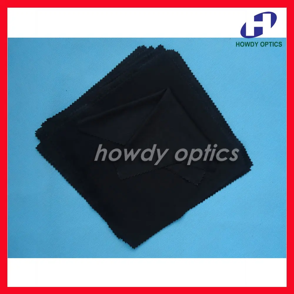 

(HM-5B) black microfiber cleaning cloth 20x20cm soft glasses cleaning cloth