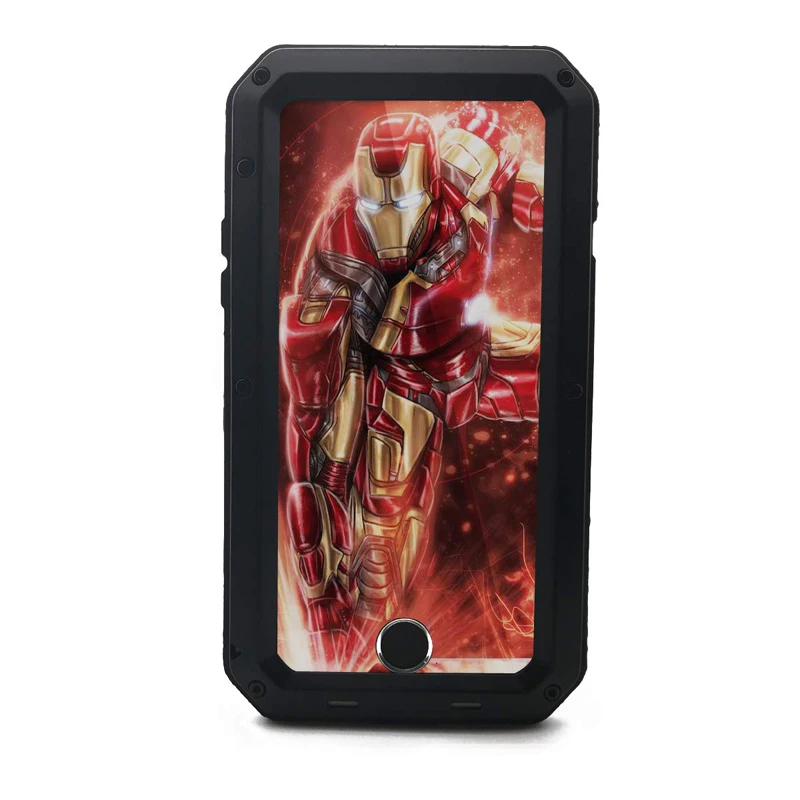 Сверхмощная защита Doom armor металлический алюминиевый Телефон чехол для iPhone 6 S 7 8 Plus