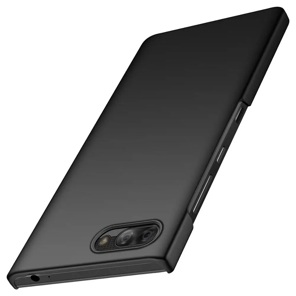 Черный Чехол для BlackBerry Key2 тонкий ПК Жесткий Чехол для телефона Премиум материал анти-капля ультра тонкая задняя крышка для BlackBerry KeyTwo BBF100-1 - Цвет: Черный