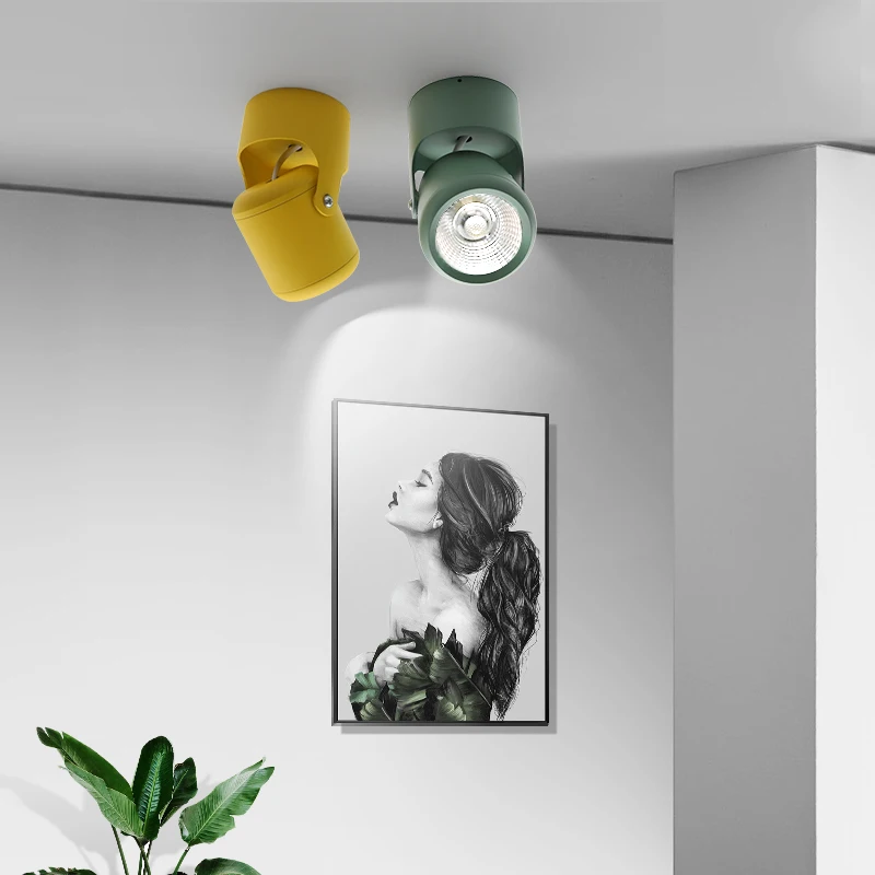 Скандинавский Светодиодный точечный светильник современный простой фон для
