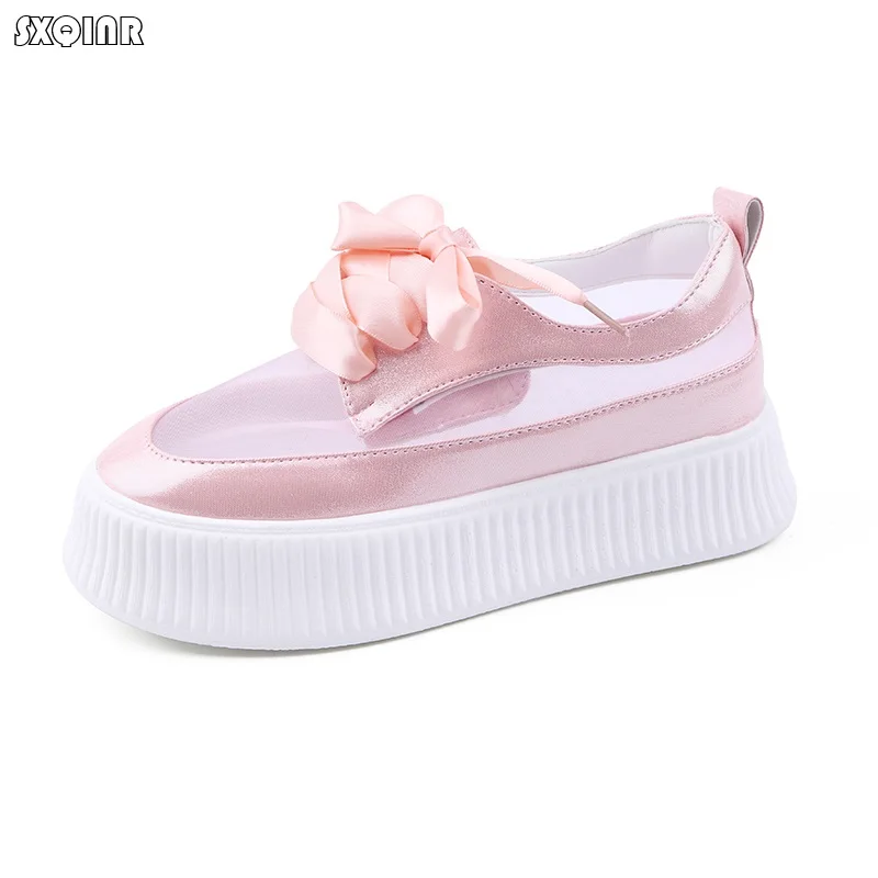 Новая женская обувь летняя повседневная на толстой подошве плоской дышащая