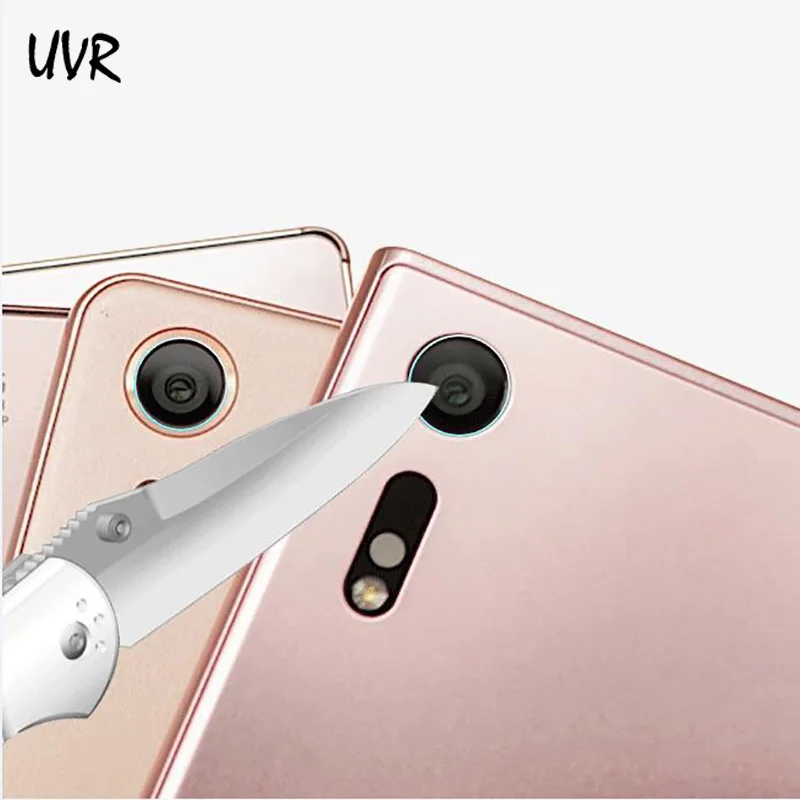 UVR 2 шт для Sony XZ2 Compact Премиум Мягкая задняя камера Объектив Закаленное стекло