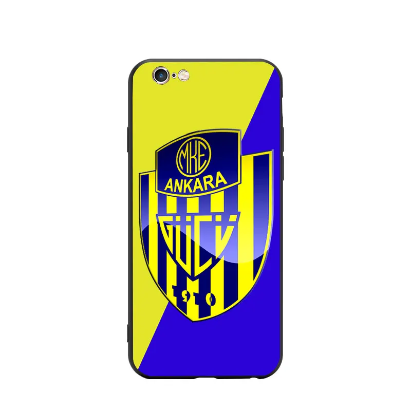 Turkey Soccer MKE Ankaragucu Club Logo Theme Soft TPU Phone Cases For iPhone 6/6s/7/7s/8s/X/XR/MAX Silicon Case Bumper |