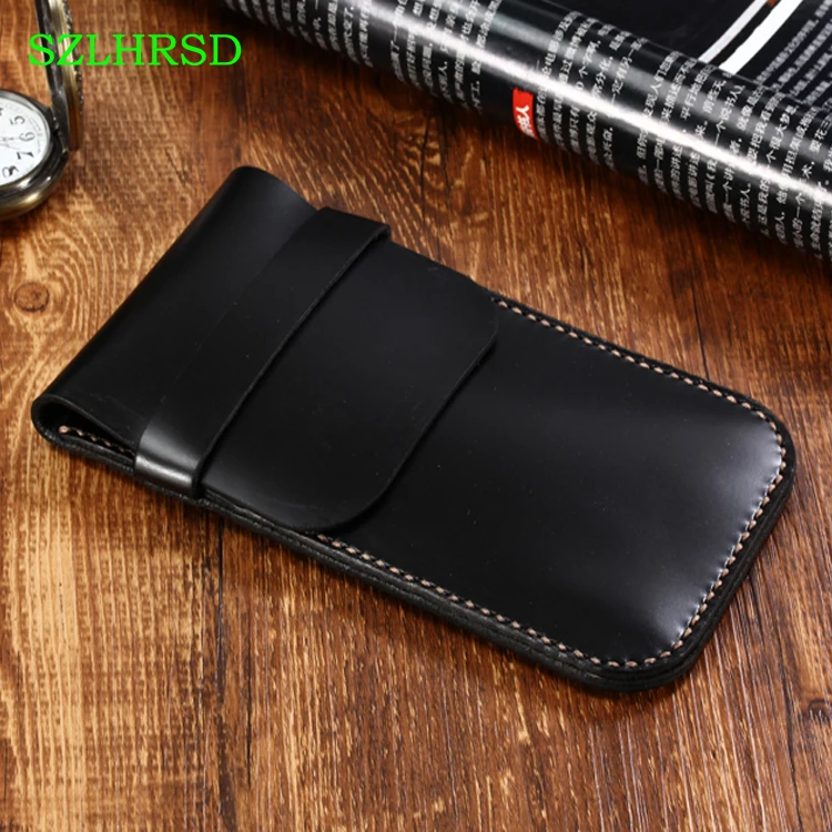 SZLHRSD Новый чехол для Samsung Galaxy S9 Plus S7 S6 S8 S4 S5 защитный из натуральной кожи сумка