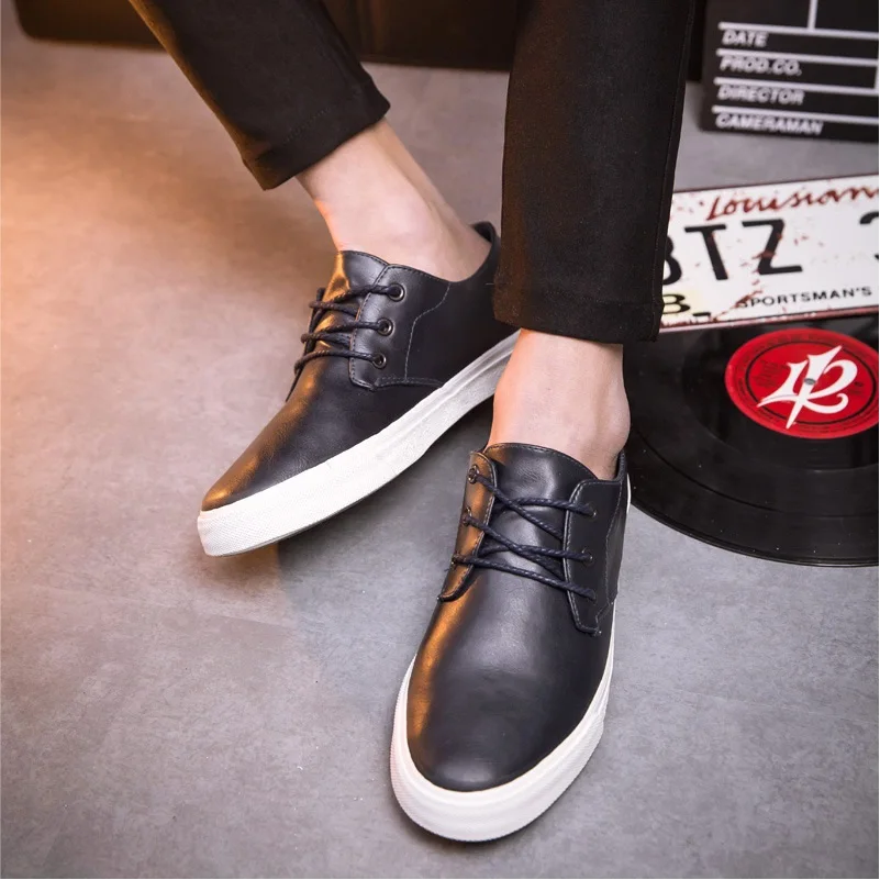 Для мужчин S парусиновая обувь сплошной тенденция вулканизируют Обувь дешевые