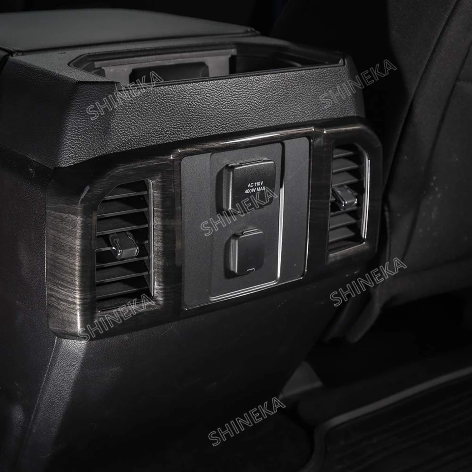 SHINEKA приборной панели автомобиля консоль рулевое колесо вентиляционное отверстие ремень безопасности ручка сдвижная панель интерьер набор наклеек для Ford F150
