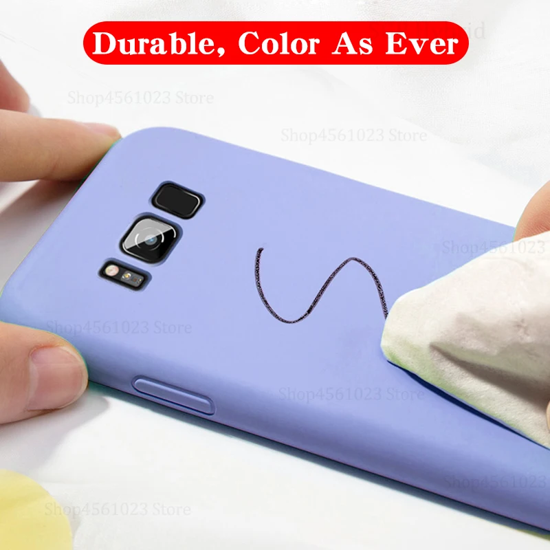Оригинальный мягкий чехол из жидкого силикона для Samsung Galaxy A30 A50 A40 A20 A70 M10 M20 M30
