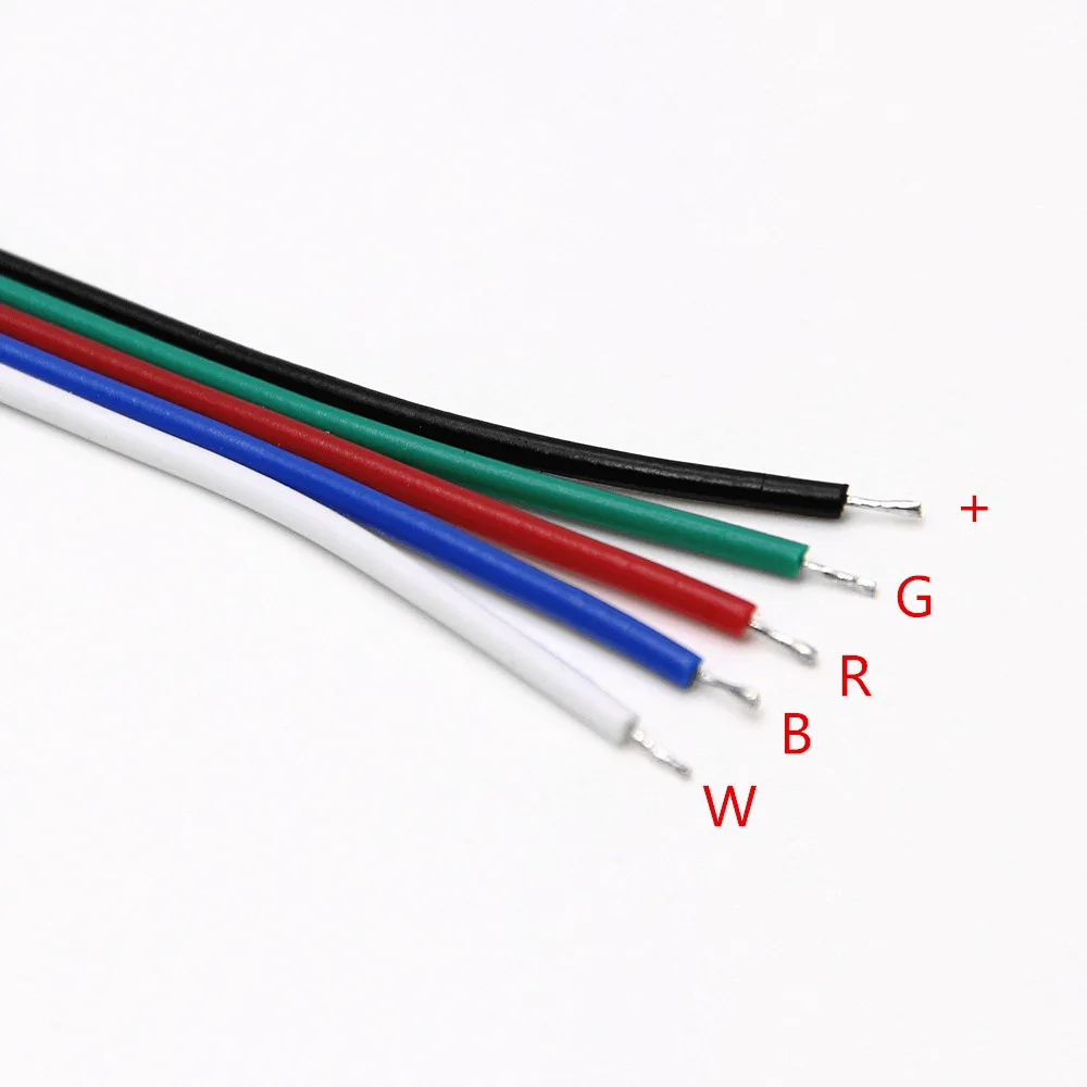 5 контактов RGBW светодиодные ленты Разъем для SMD 5050 RGBWW шт./партия|Соединители| |