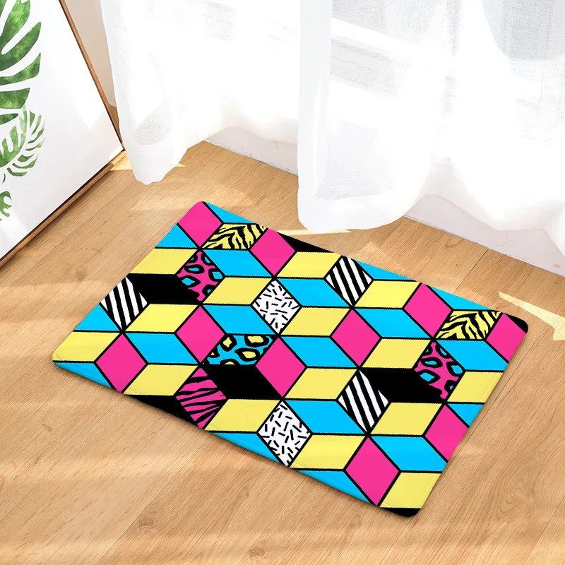 BLRISUP креативный Красочный геометрический узор Напольный Коврик