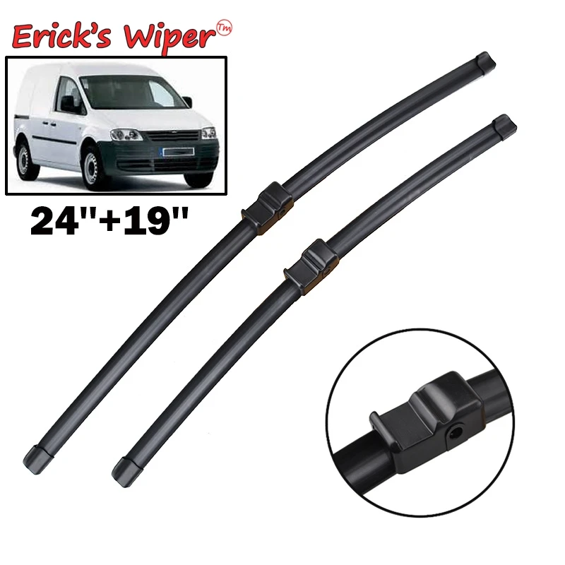 

Erick's Wiper RHD & LHD Front Wiper Blades For VW Caddy 2K 2004 2005 2006 2007 Windshield Windscreen Front Window 24"+19"