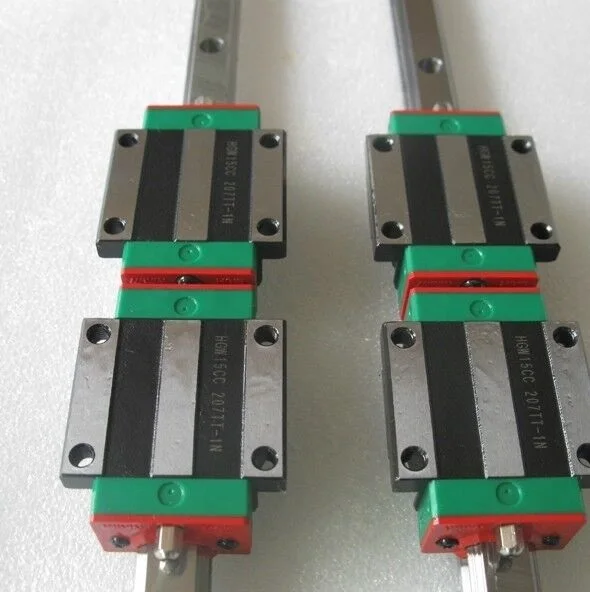 2шт HIWIN Rail HGR25-L 1600 мм линейная направляющая+ 4 шт. HGW25CA HGW25CC фланцевые блоки каретки для ЧПУ