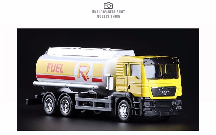 Высокая моделирования РМЗ город 1: 64 сплав модель грузового автомобиля масляный бак грузовик модель Быстрый фруктовый для детей рождественские подарки коллекция игрушек