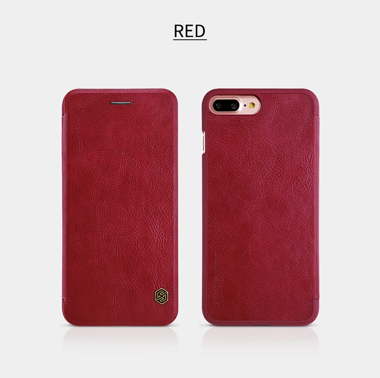 Чехол Nillkin QIN из искусственной кожи для Apple iphone 7, 8, 7 plus, 8 plus, карман для карт, кошелек, сумка, откидная крышка для iphone 8/8 plus
