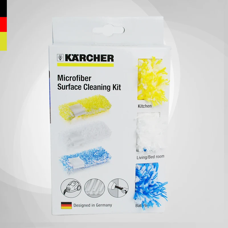 3 шт./лот KARCHER аксессуары для пароочистителя Набор тканевых наручников из