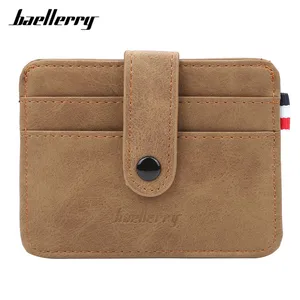 Кошелек мужской Baellerry, из матовой кожи, тонкий, винтажный