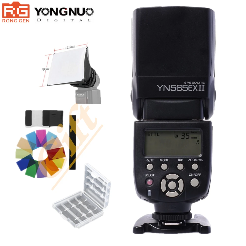 Беспроводная вспышка Yongnuo для Canon 6D 7D 70D 60D 600D XSi XTi T1i T2i T3 YN 565EX II 600D|speedlite for canon|flash