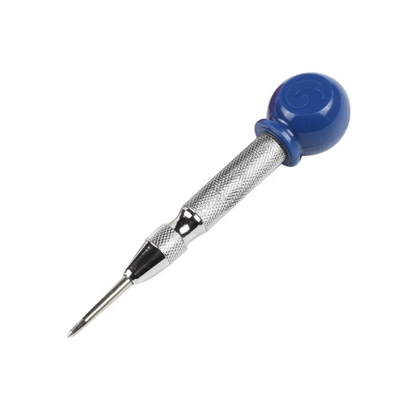 Silvery With Handle FINDER 5 дюймов автоматический центральный перфоратор сверло ручка пружинная маркировка пусковое отверстие дерево пресс вмятин маркер деревянные работы электроинструмент - Цвет: Silvery With Handle