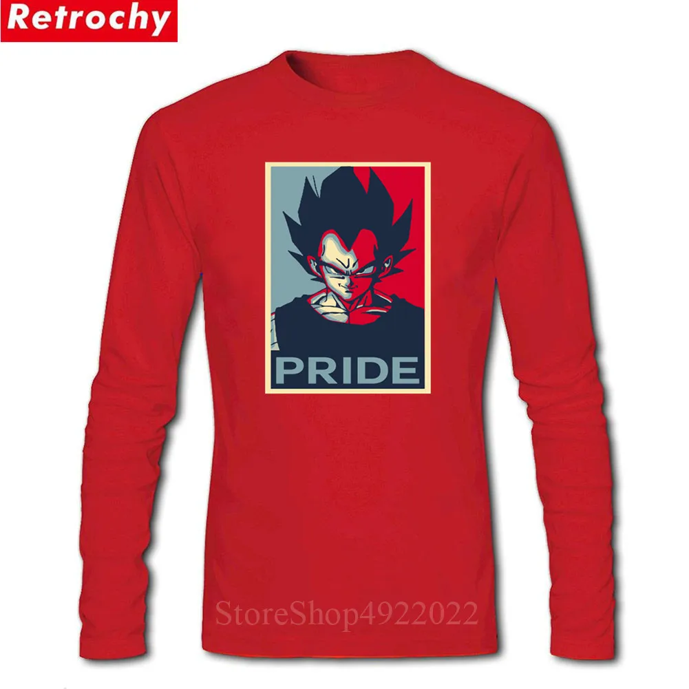Японские Аниме футболки VEGETA PRIDE Футболка Мужская Новая мода Dragon Ball Z Фитнес Homme