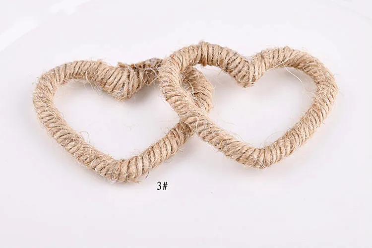 DIY accessories Korea retro hemp rope round peach heart triangle square earring Earrings material | Украшения и аксессуары