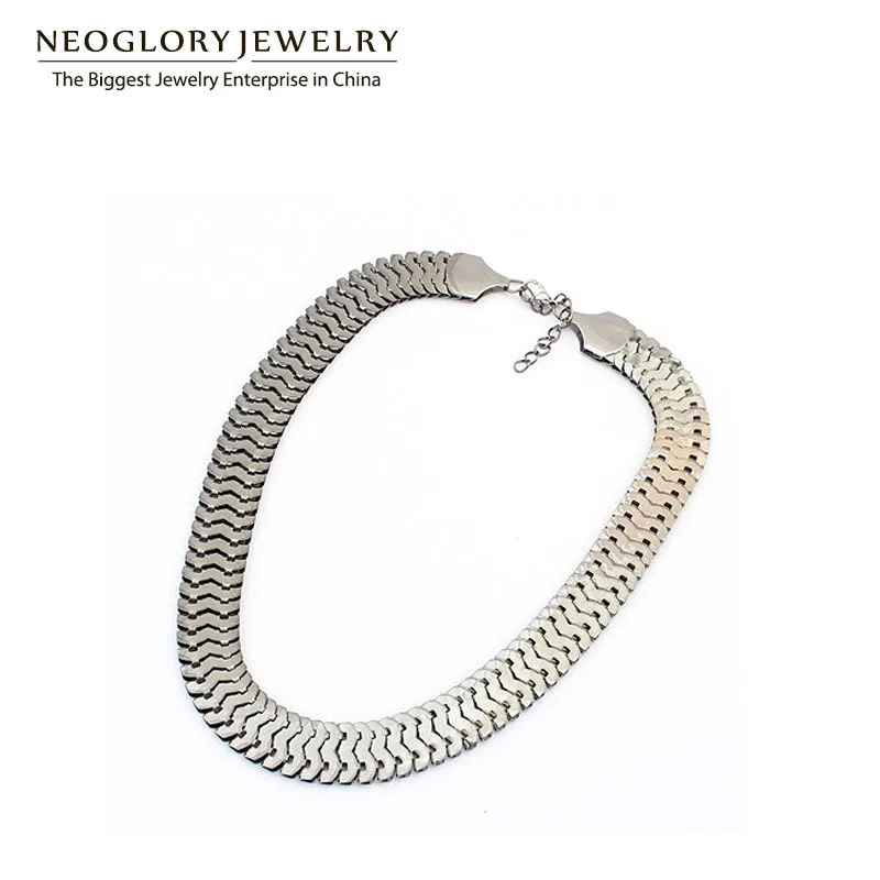 Neoglory светильник желтое золото цвет цепи колье ожерелья бренд панк старое