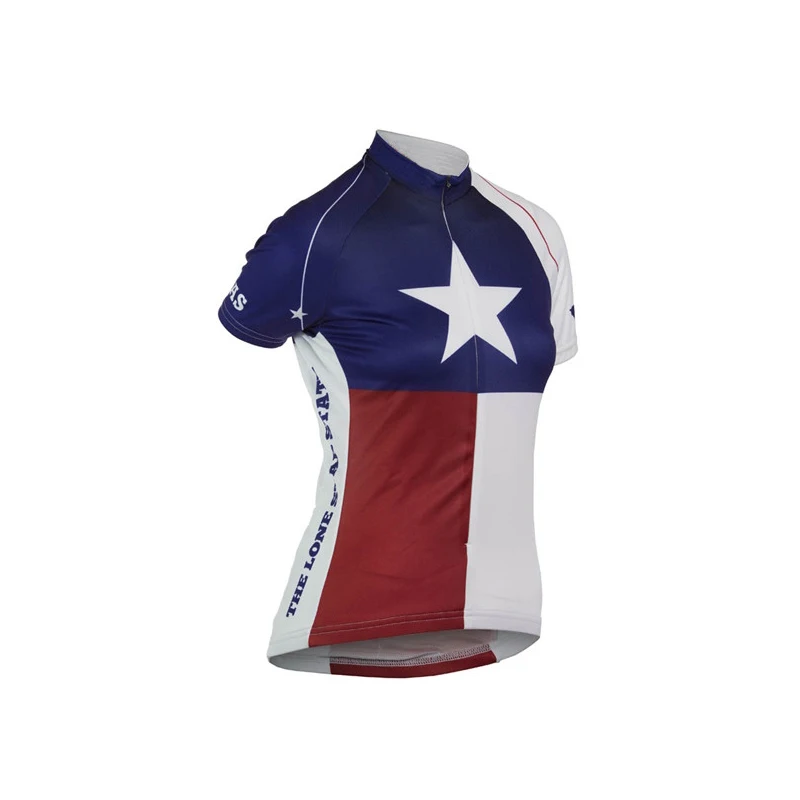 Техасская велосипедная Джерси Женская команда с коротким рукавом несколько