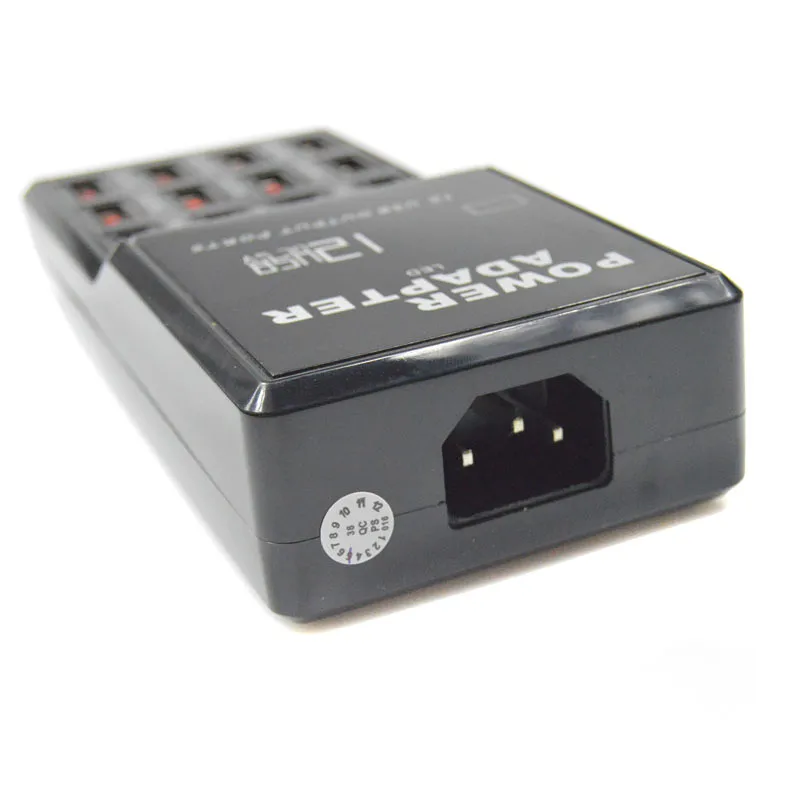 Новый адаптер питания EU/us вилки 5 В 12A Максимальная выходная 3.5A 12 портов USB разъем