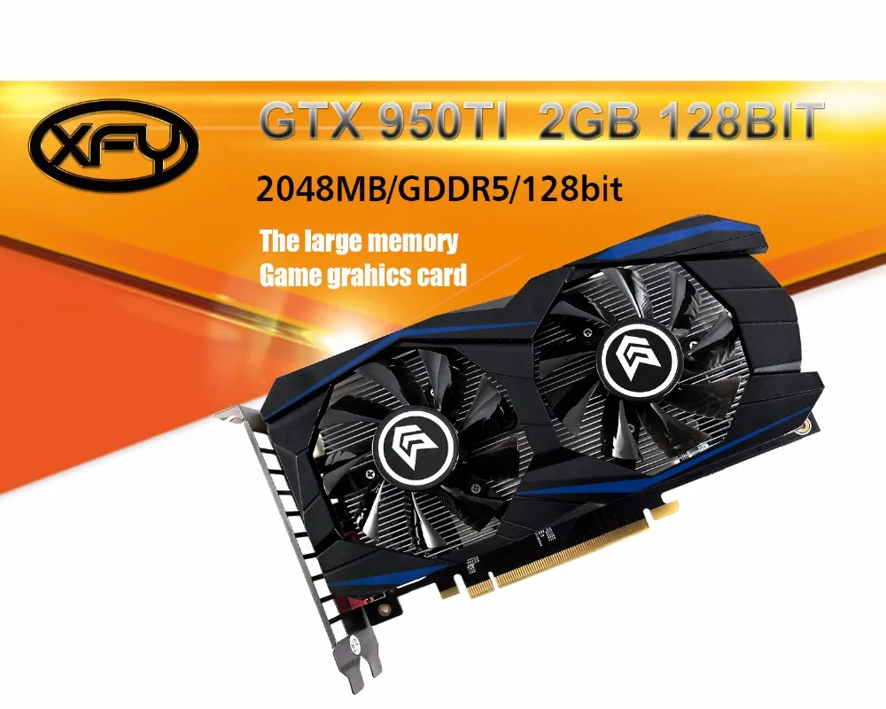 Видеокарта GTX 950 2GB 2048MB DDR5 128 bit carte graphhique видеокарта для Nvidia GTX PC