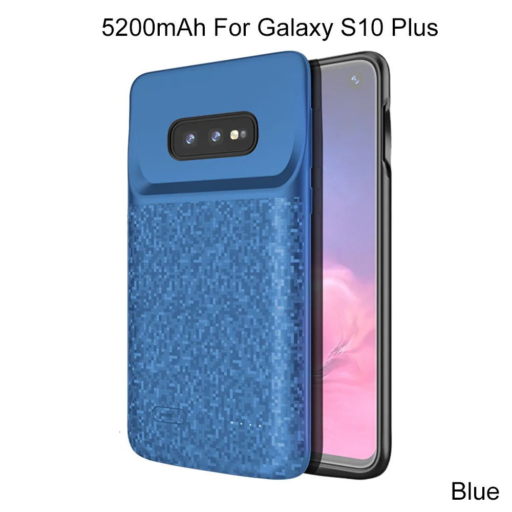 5200mAh For S10 Plus XGODY 5200 мАч чехол для зарядки аккумулятора для samsung Galaxy S10 S10 Plus S10e полное покрытие анти шок тонкий внешний аккумулятор чехол для samsung - Цвет: 5200mAh For S10 Plus