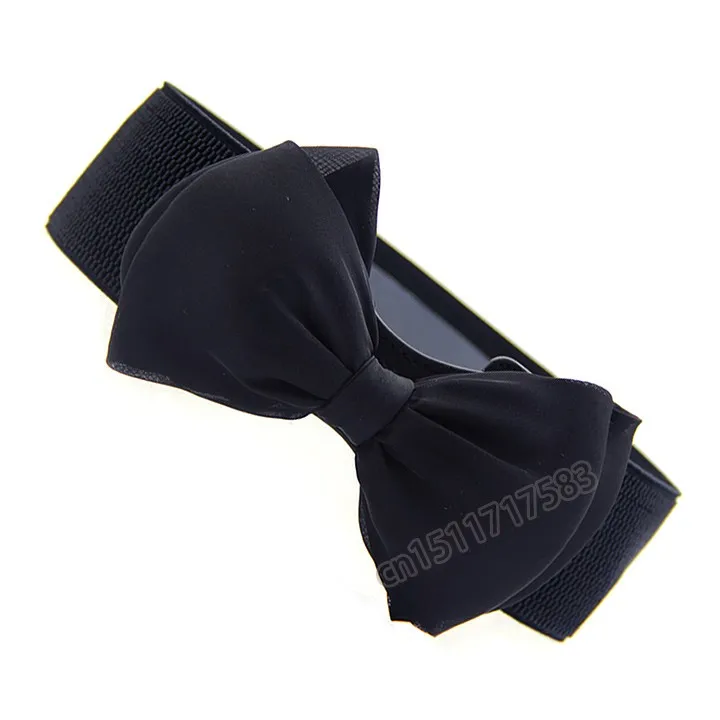 Sweet Women Bowknot Bow Wide Stretch Buckle Waist Belt elastic waistband SV001892 | Аксессуары для одежды