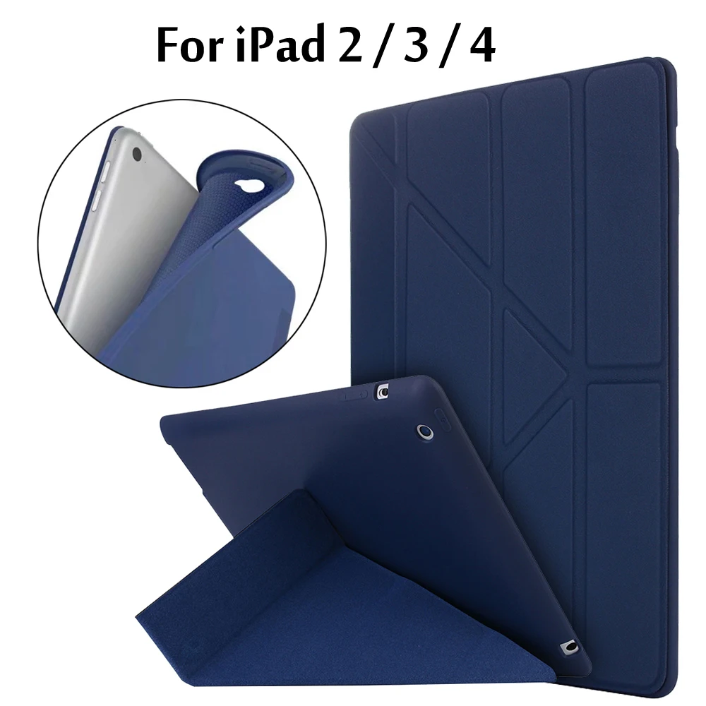 Модный раскрашенный флип-чехол из искусственной кожи для ipad 2/ipad 3/ipad 4 чехол для планшета для ipad 2/ipad 3/ipad 4+ стилус+ пленка