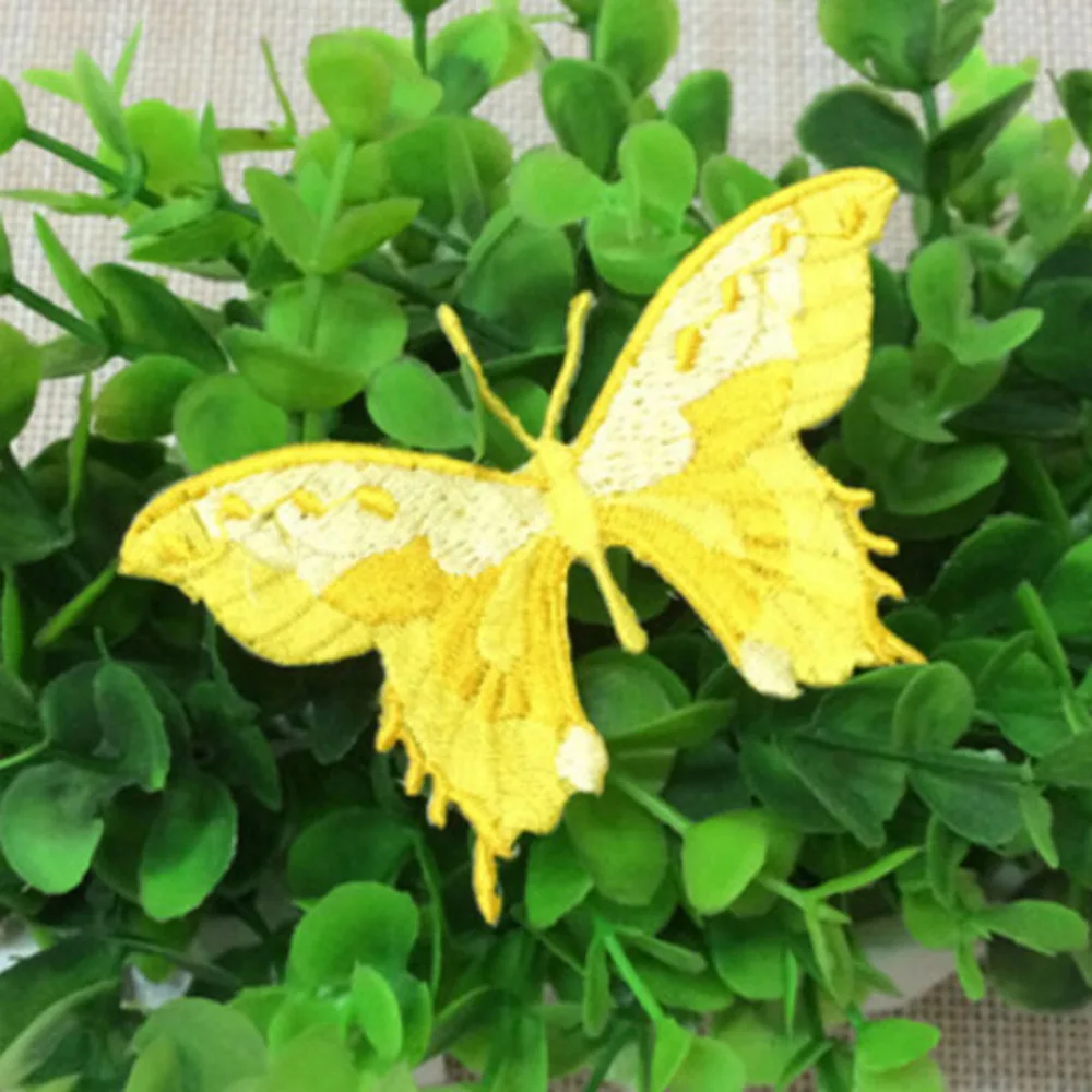 Много цветов Бабочка патч утюжок на или шить вышитые аппликации Diy украшения