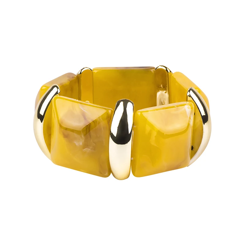 Уникальные Модные Геометрические Квадратные полимерные акриловые браслеты GuanLong