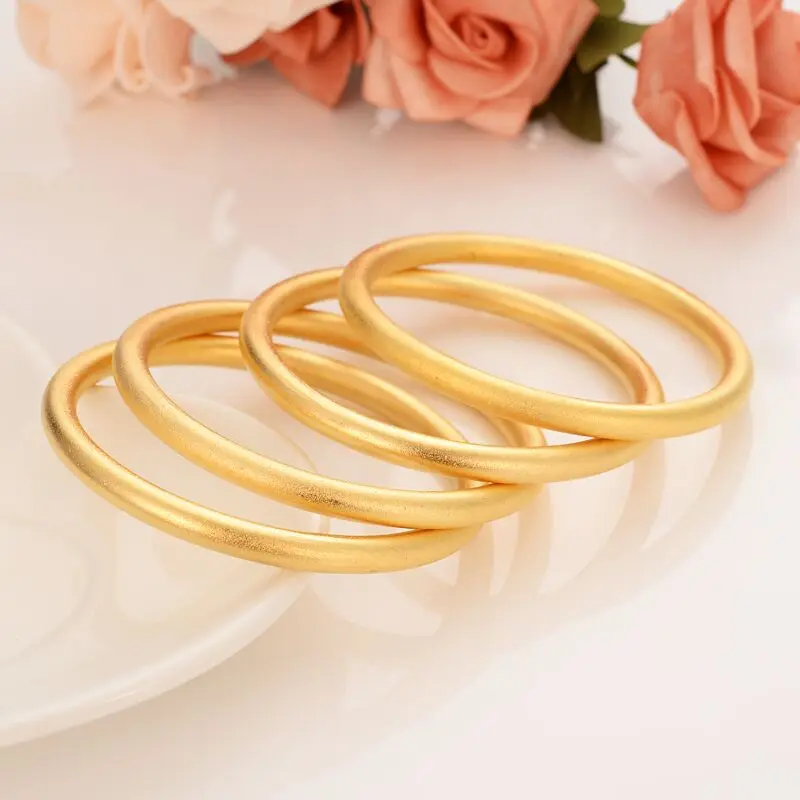 24 K Fine Gold GF браслет в дубайском стиле африканские арабские изделия 4 шт. сборка