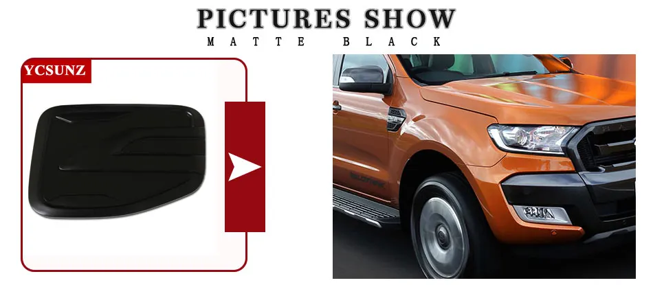 Крышка бензобака из углеродного волокна для Ford Rangers T6 T7 T8 2012-, двойная кабина