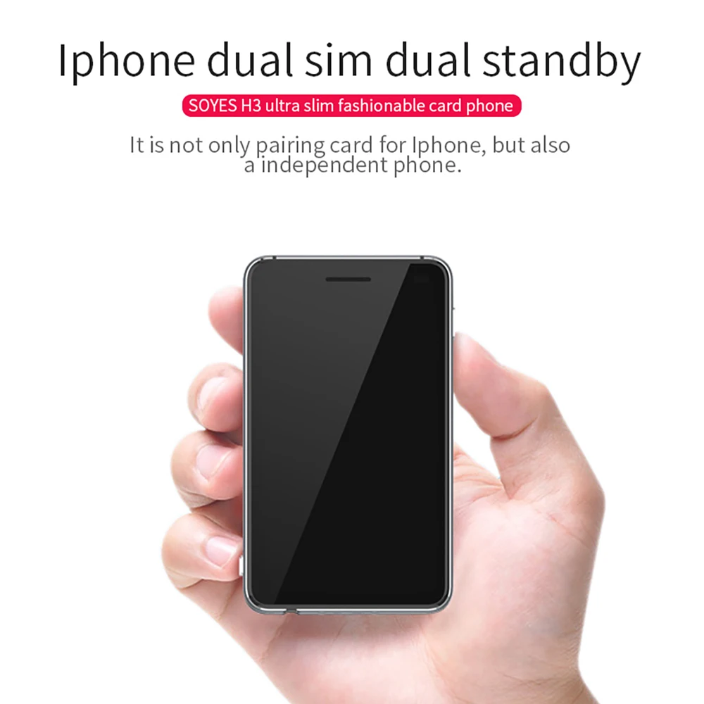 SOYES H3 версия 4 Dual SIM двойной режим ожидания смарт адаптер Телефон Ультра тонкий