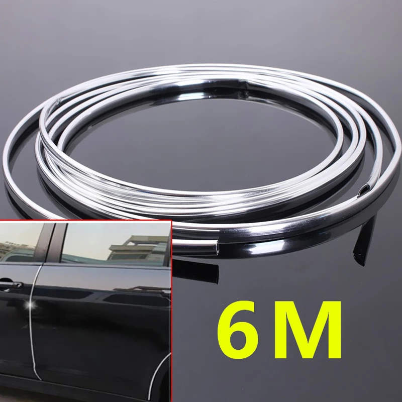 6 м U стиль DIY автомобиля Стайлинг молдинги отделка полосы Кондиционер Выход Vent автомобиль внедорожник сапоги грили бамперы край двери Защита от царапин