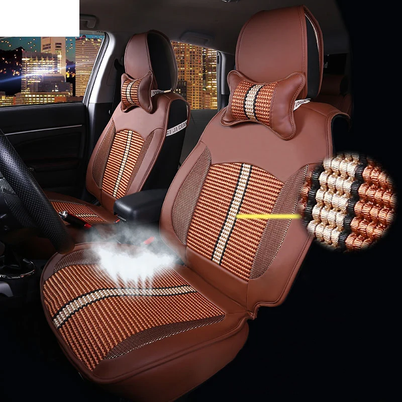 

Lsrtw2017 Fiber Leather Car Seat Cushion Seat Cover for Mitsubishi Outlander Sport Asx RVR 2011-2019 Interior Accessories