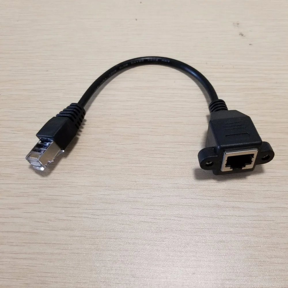 Крепление на Панель RJ45 сетевой кабель удлинитель для передачи данных от мужчин