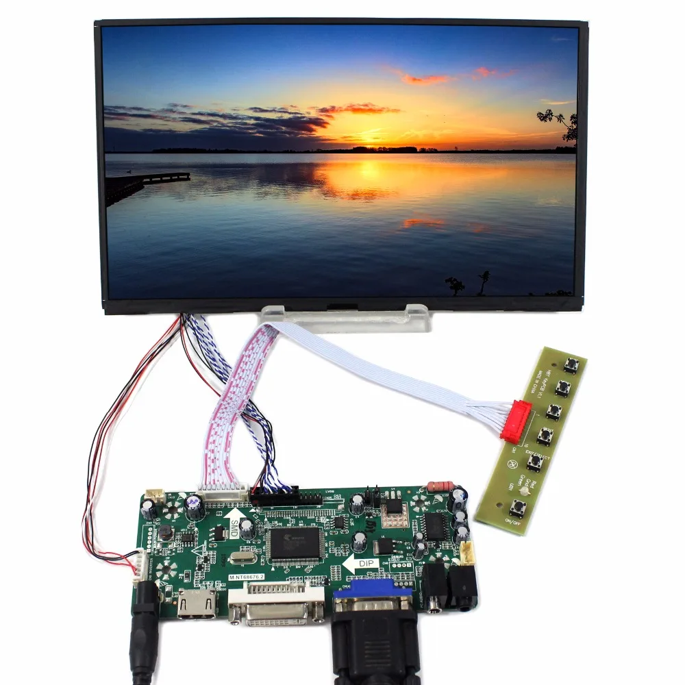 

HD MI DVI VGA lcd Controller board 10.1inch B101XAN01.3 1366x768 IPS Lcd panel