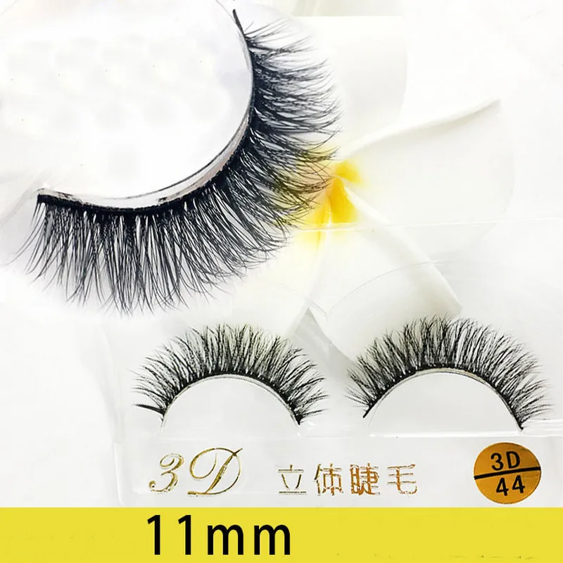 9 пар мягкие норковые волосы толстые черные полосатые Накладные ресницы ручной