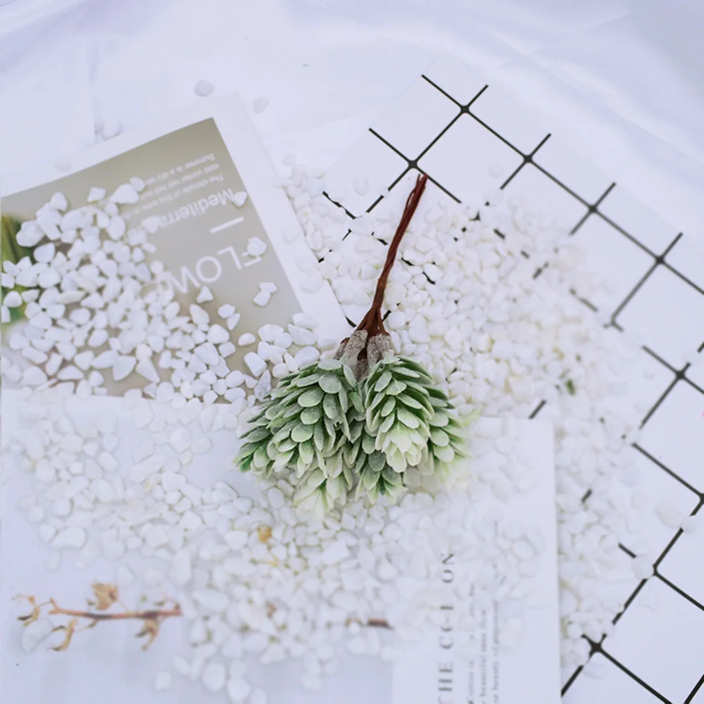 

6pcs/bundle Fake Plant Artificial Flowers Pineapple Grass for Handmade DIY gifts christmas garland home decoration accessories