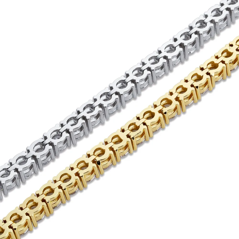 TOPGRILLZ 3 мм 4 мм AAA+ кубический цирконий Теннисный браслет ICED OUT хип-хоп ювелирные изделия Iced Out 1 ряд золото CZ талисманы браслет для подарков