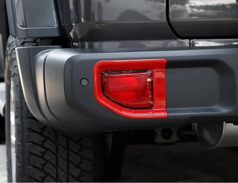 Для Jeep Wrangler JL 2018 2 шт. Высокое качество ABS хром автомобильная задняя фара