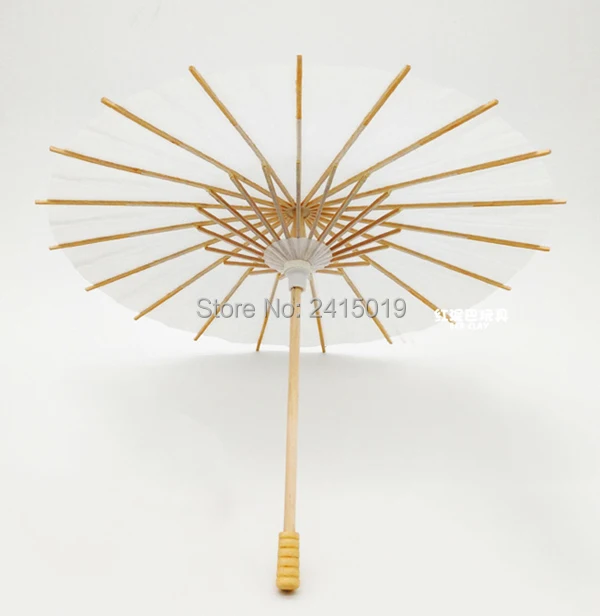 Пустые неокрашенные китайские традиционные ремесленные масляные бумажные зонты