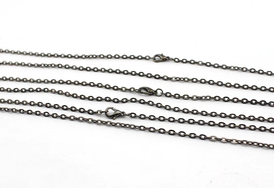10strands/lot antique bronze Chains Necklaces chains with clasps 3*4mm for chain ring F1056 | Украшения и аксессуары