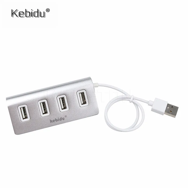 Высокоскоростной usb хаб kebidu с 4 портами расширитель многопортовый адаптер
