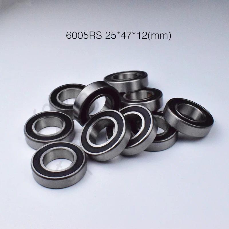 6005RS 25*47*12(mm) 1Piece 6005 bearing ABEC-5 rubber sealing bearings chrome steel bearing 6005 6005Z 6005ZZ