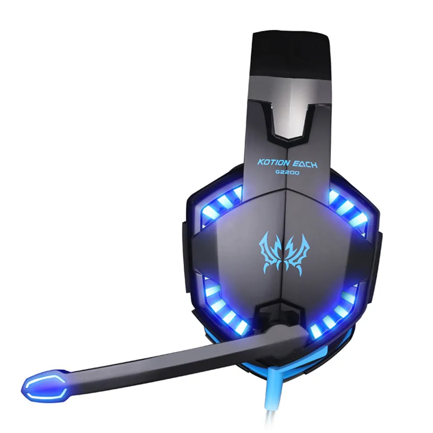 KOTION каждый G2200 Стерео Игровые наушники USB 7 1 Surround Sound вибрации PC Gamer гарнитура шлем
